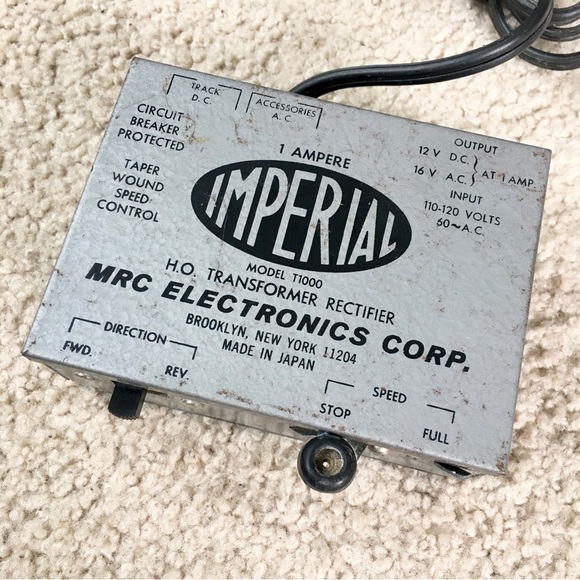 Vintage MRC IMPERIAL HO Transformer Rectifier Model T1000 - Model Railroad RARE! - Picture 2 of 12